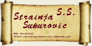 Strainja Supurović vizit kartica